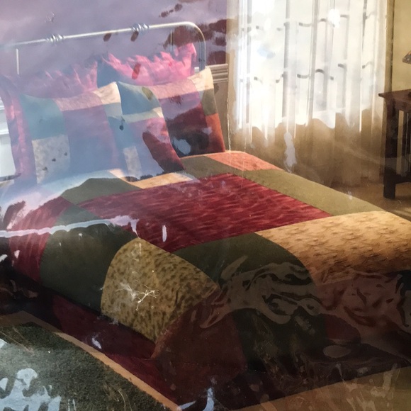 Donna Sharp Southwest Square King Duvet with Shams Set - Picture 6 of 6